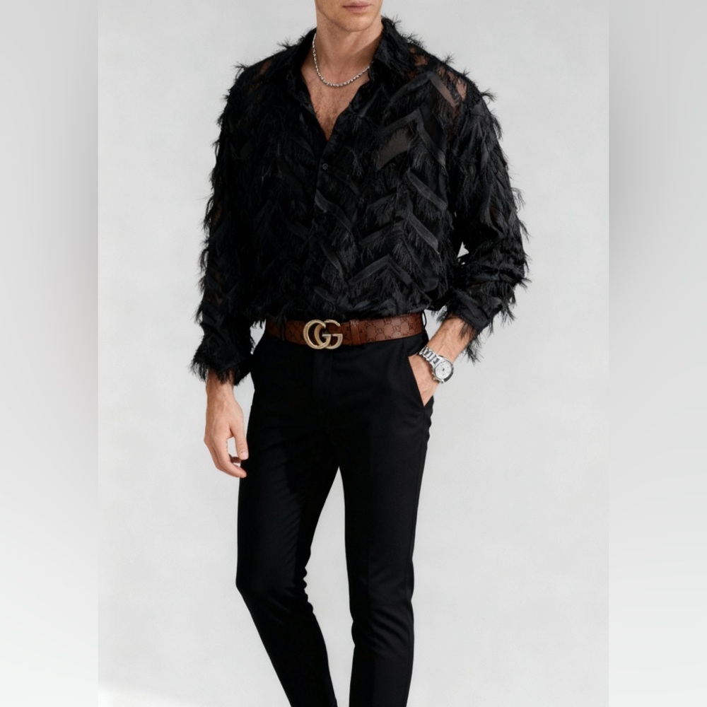 Customized party shirt (see through) M-L